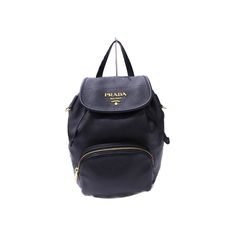 Prada Leather Backpack Rucksack Black - image 1